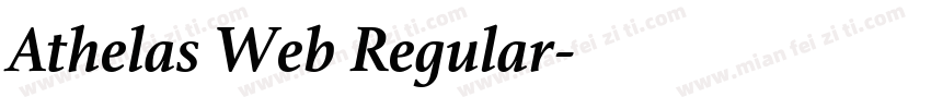 Athelas Web Regular字体转换